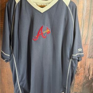 Majestic Navy Blue Atlanta Braves Jersey